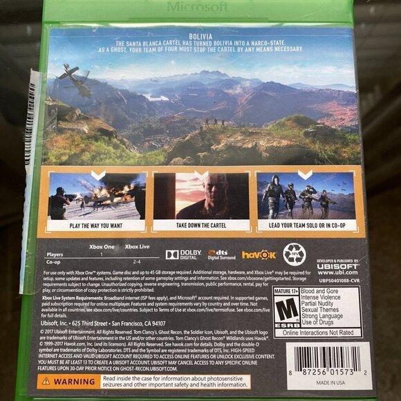 GHOST RECON WILDLANDS FOR XBOX ONE - Picture 2 of 5
